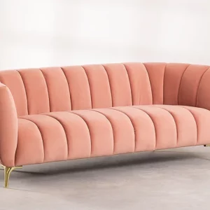 sofa-de-3-plazas-en-terciopelo-rosa